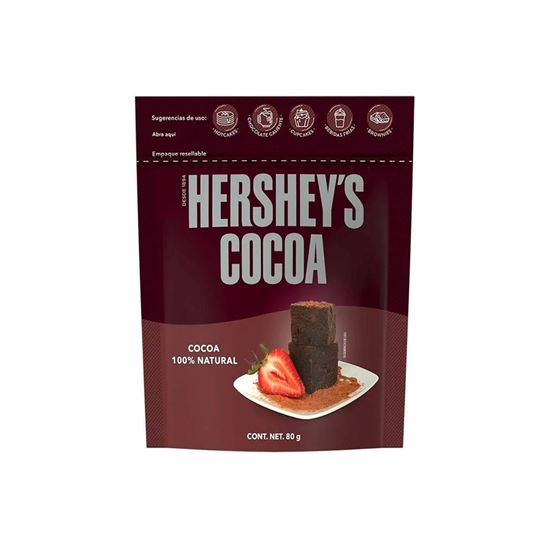 Imagen de Cocoa 100% natural Hershey's empaque resellable 80g