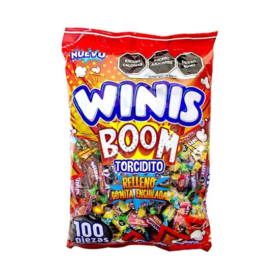 Imagen de Dulces piñateros surtidos enchilados Winis BOOM Piñatera 150 pzas aprox. (1.4kg)