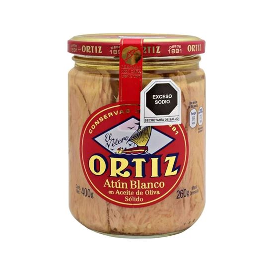 Imagen de Atún blanco en solido en aceite de oliva El Velero Reserva Ortiz 400g