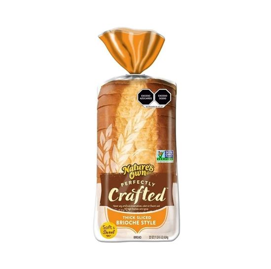 Imagen de Pan brioche rebanadas gruesas Nature's Own Perfectly Crafted 624g