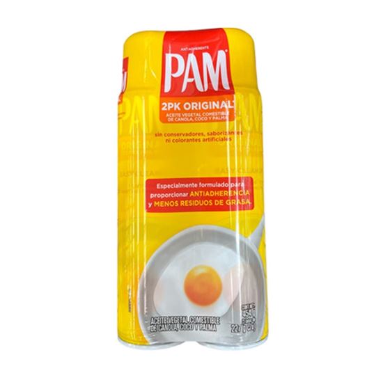 Imagen de Aceite de canola antiadherente en spray Pam Original 2 pack de 340g c/u (680g)