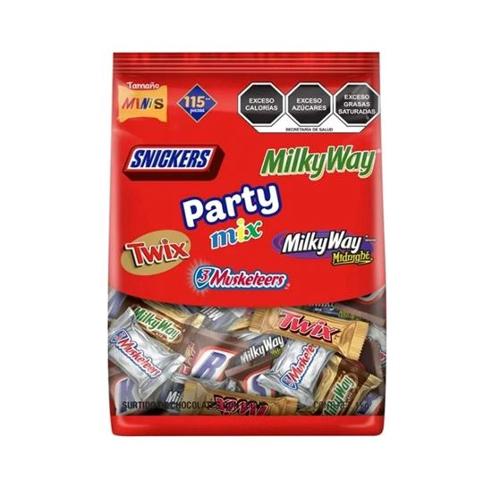 Imagen de Surtido de chocolates mini Mars Party Mix 115 pzas (1kg)