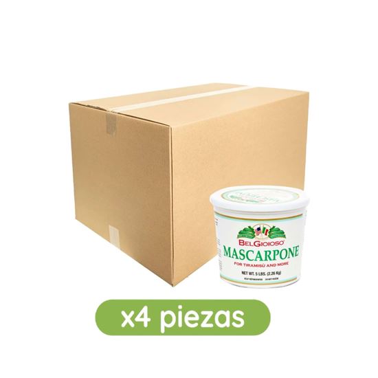 Imagen de Queso mascarpone Belgioioso caja con 4 pzas de 2.26kg c/u
