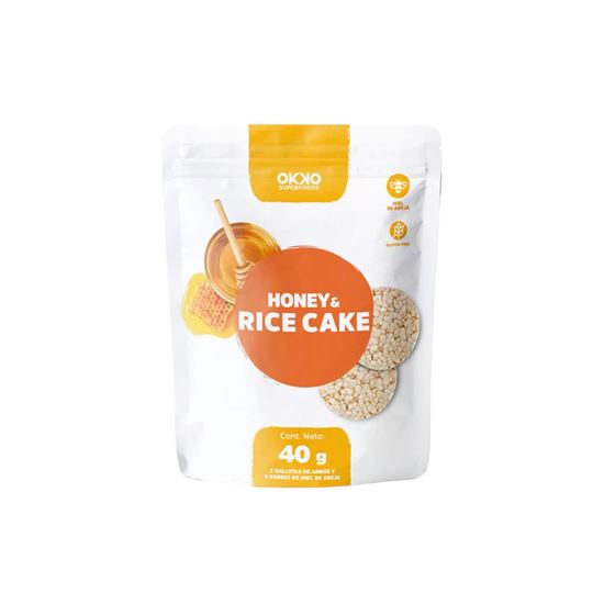 Imagen de Galletas de arroz con quinoa Okko honey rice cakes 40g