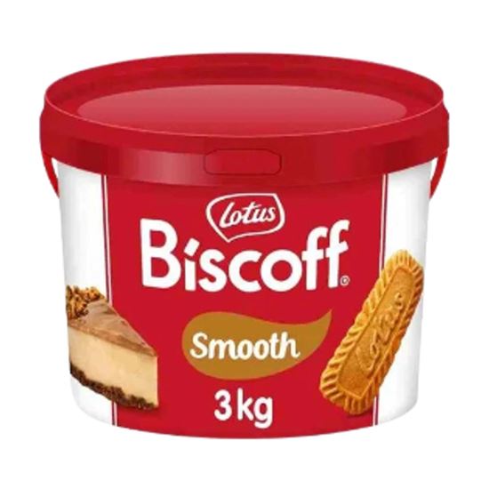 Imagen de Spread pasta para untar sabor galleta caramelizada belga speculoos Lotus Biscoff Smooth 3kg