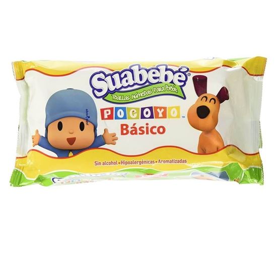 Imagen de Toallitas húmedas para bebé aromatizadas sin alcohol Suabebé 100 pzas