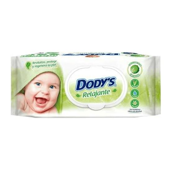 Imagen de Toallitas húmedas para bebé con extracto de lechuga Dody's Relajante 100 pzas