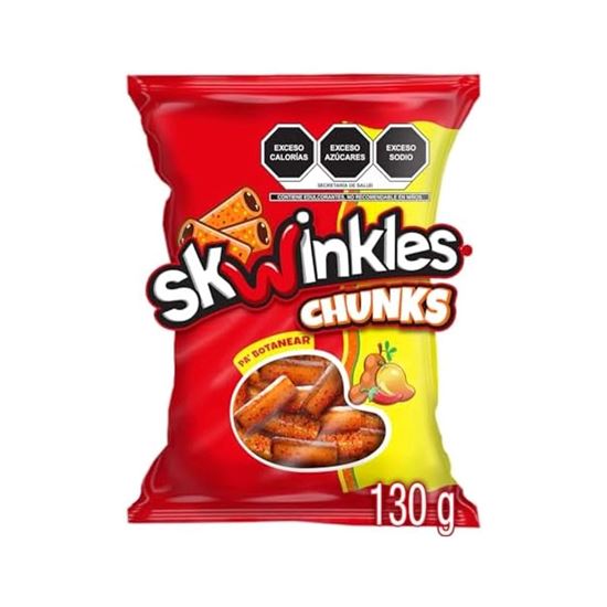 Imagen de Dulce enchilado sabor mango y tamarindo Skwinkles Chunks 130g
