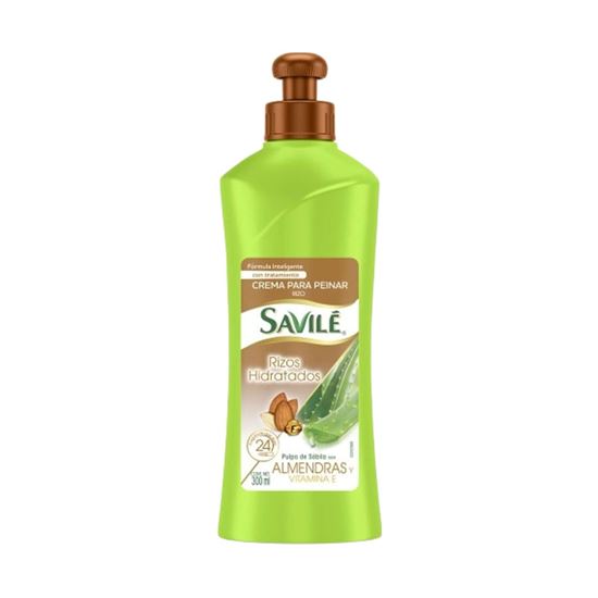 Imagen de Crema para peinar con almendras y vitamina E para cabello liso Savilé Cabello Dañado 300ml