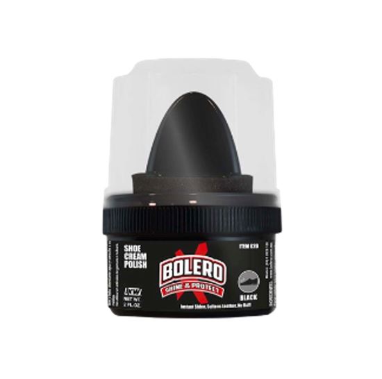 Imagen de Crema lustradora para zapatos color negro Bolero Shine & Protect 60ml