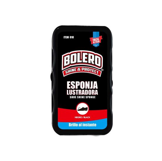 Imagen de Esponja lustradora para zapatos color negro Bolero Shine & Protect