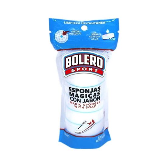 Imagen de Esponjas mágicas con jabón para limpiar tenis Bolero Sport 5 pzas