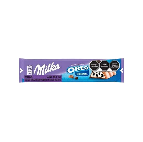 Imagen de Chocolate con leche relleno de crema y galleta Milka Oreo 37g