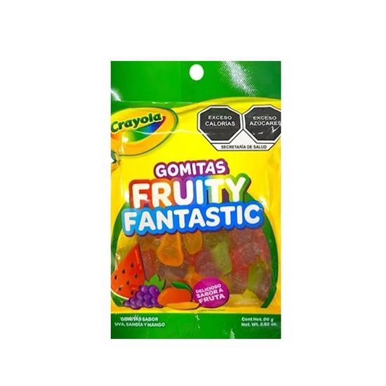 Imagen de Gomitas sabor uva, sandía y mango Crayola Fruity Fantastic 80g