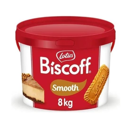 Imagen de Spread pasta para untar sabor galleta caramelizada belga speculoos Lotus Biscoff Smooth 8kg
