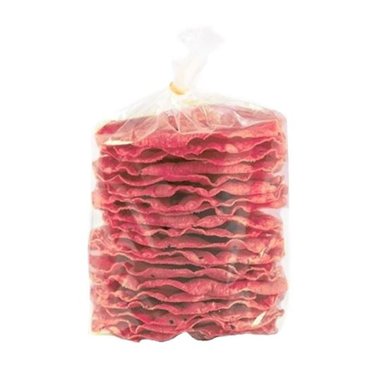 Imagen de Tostadas rojas de chile de árbol con ajonjolí 24 pzas