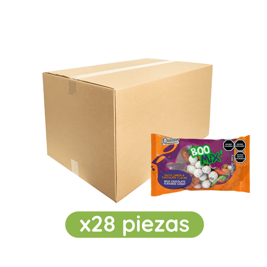 Imagen de Chocolates con envolturas decoradas de Halloween Palmer Boo Mix! caja con 28 bolsas de 500g c/u (14kg)