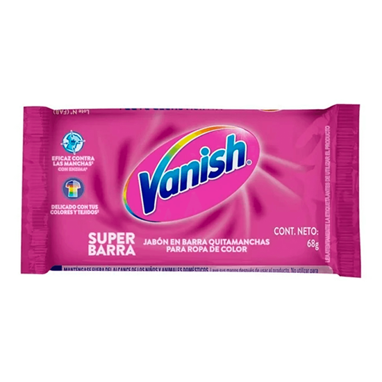 Imagen de Jabón en barra quitamanchas para ropa de color Vanish Súper Barra 68g