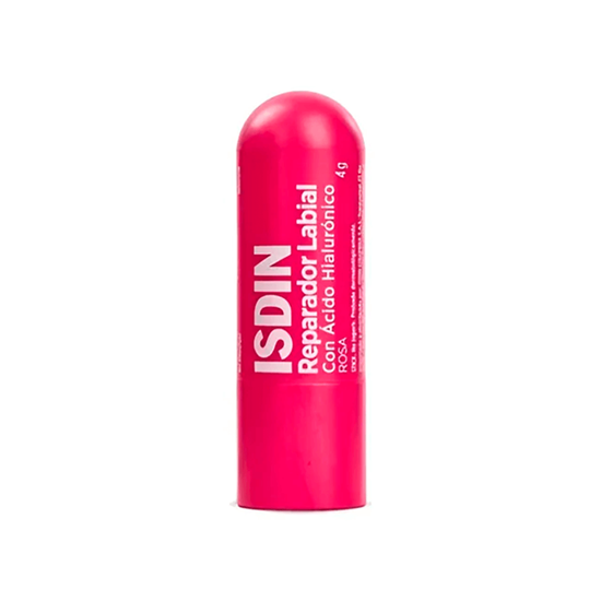 Imagen de Reparador labial con ácido hialurónico color rosa ISDIN 4g