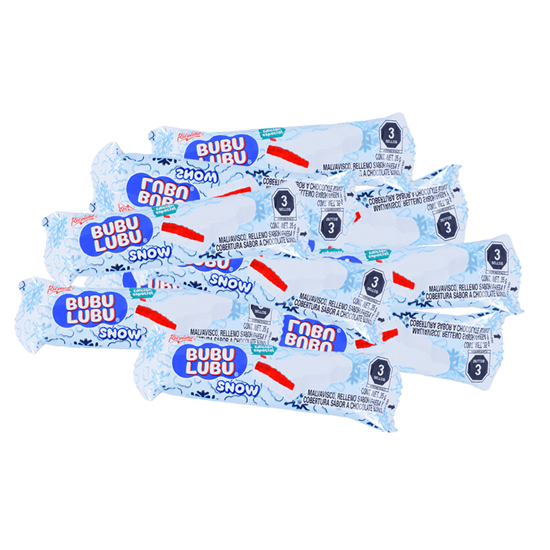 Imagen de Malvavisco cubierto con chocolate blanco Ricolino Bubulubu Snow a granel