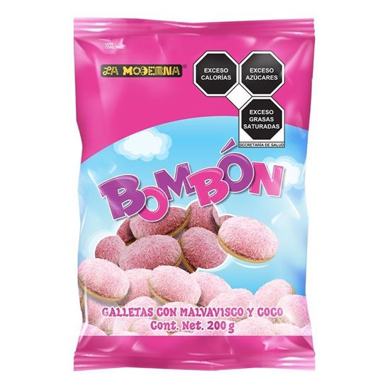 Imagen de Galletas con malvavisco y coco La Moderna Bombón 140g