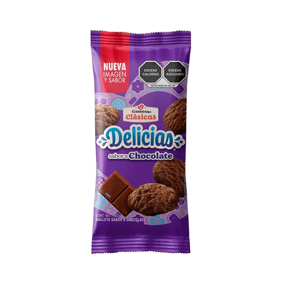 Imagen de Galletas sabor chocolate Gamesa Clásicas Delicias 153g