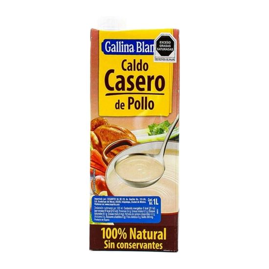 Imagen de Caldo casero de pollo 100% natural Gallina Blanca 1L