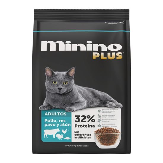 Imagen de Alimento para gato Minino Plus selección de carnes 10kg