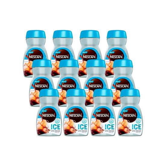 Imagen de Café soluble en frío Nescafé Ice caja con 12 frascos de 170g c/u