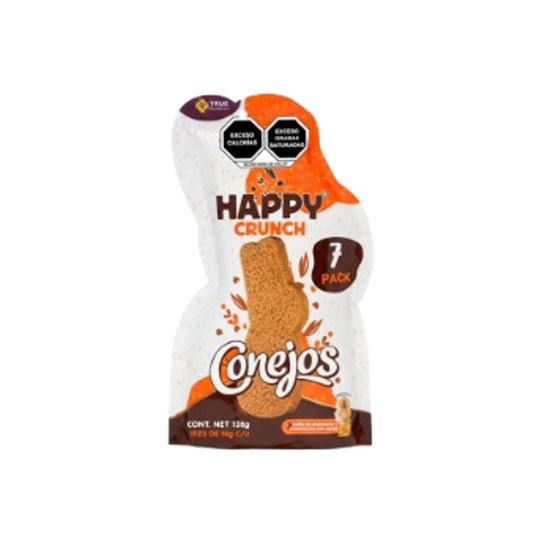 Imagen de Barra de amaranto con chocolate con leche Turín Conejos Happy Crunch 7 pack de 18g c/u (126g)