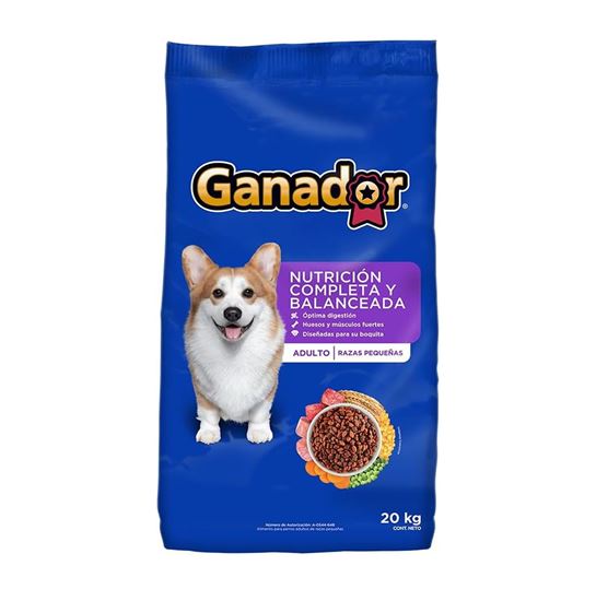 Imagen de Alimento para perro Ganador adulto razas pequeñas 20kg