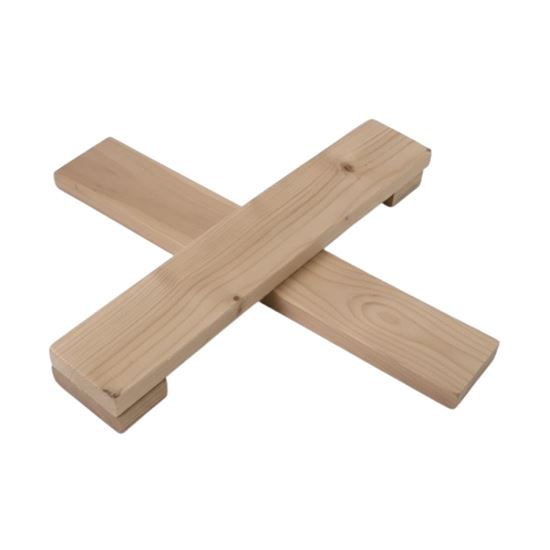 Imagen de Base de madera extra grande para árbol de navidad de 3m a 5m (no incluye clavos)