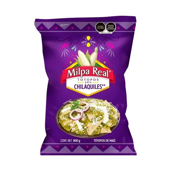 Imagen de Totopos de maíz para chilaquiles Milpa Real 800g