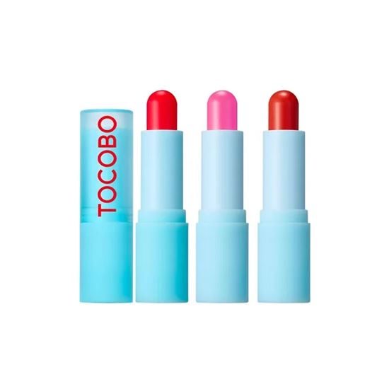 Imagen de Bálsamo hidratante vegano para labios Tocobo Brillo & Color en barra 3 pack de 3.5g c/u