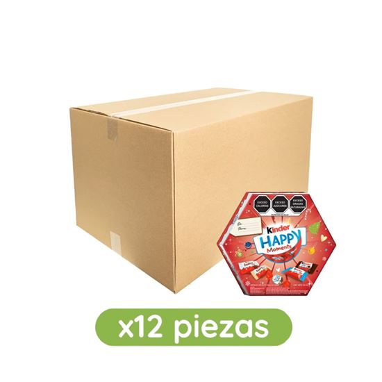 Imagen de Surtido de chocolates y galletas Kinder Happy Moments caja con 12 pzas de 161.4g c/u