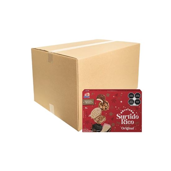 Imagen de Galletas surtidas Gamesa Surtido Rico Navidad caja con 13 paquetes de 424.8g c/u