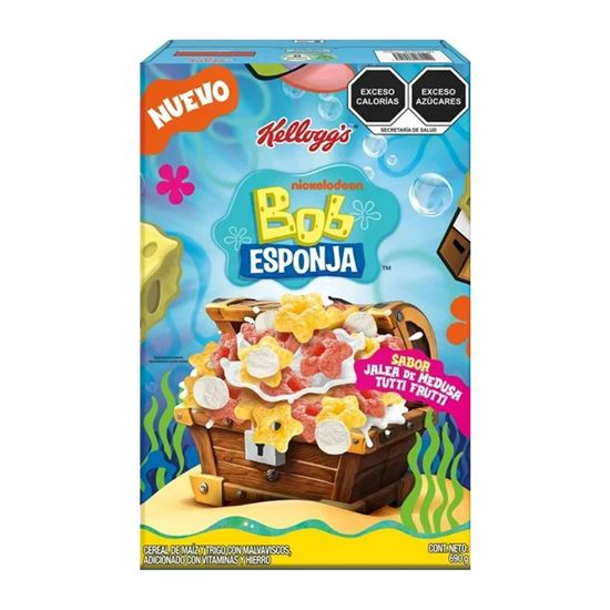 Imagen de Cereal de estrellas con malvaviscos Kellogg's Bob Esponja 690g