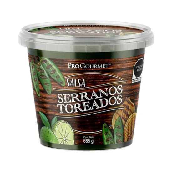 Imagen de Salsa de chiles serranos toreados ProGourmet 665g