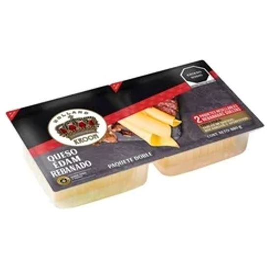 Imagen de Queso holandés edam rebanado Holland Kroon paquete resellable 880g