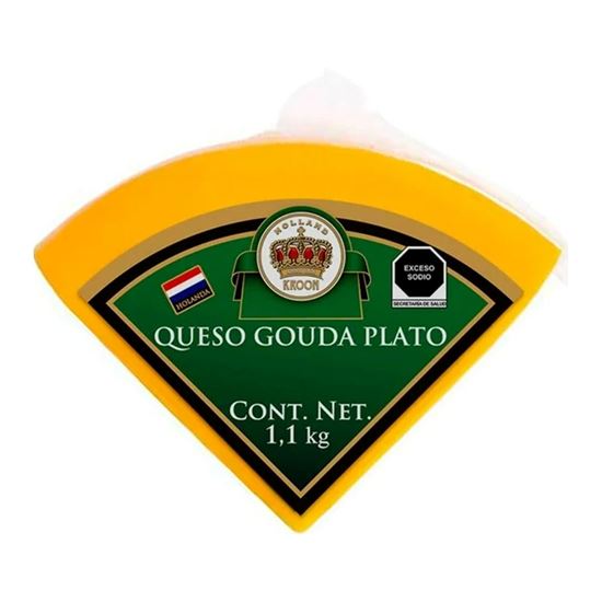 Imagen de Queso Gouda Plato Holland Kroon en trozo 1.1kg