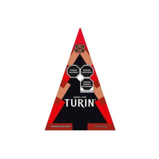 Imagen de Chocolate con leche Turín caja pino Navidad 60g