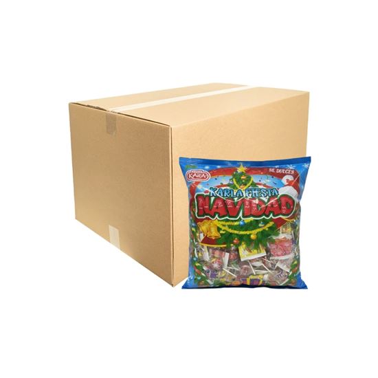 Imagen de Dulces surtidos Karla Fiesta Navidad caja con 4 bolsas de 5kg c/u (20kg)