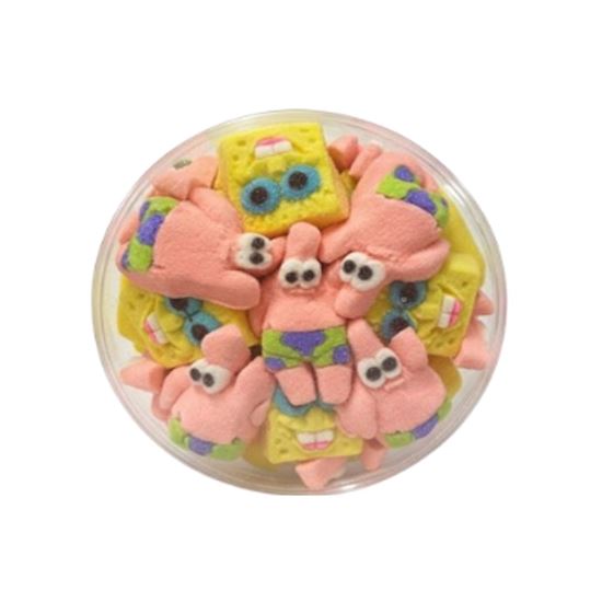Imagen de Bombón en forma de Bob Esponja y Patricio Estrella Ay Gummy 40 pzas