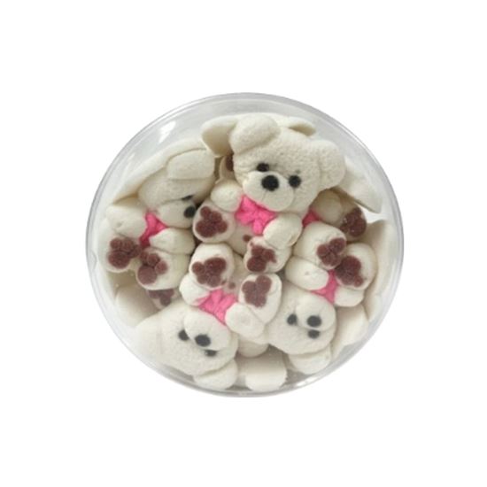 Imagen de Bombón en forma de osito de peluche Ay Gummy Teddy Blanco 20 pzas