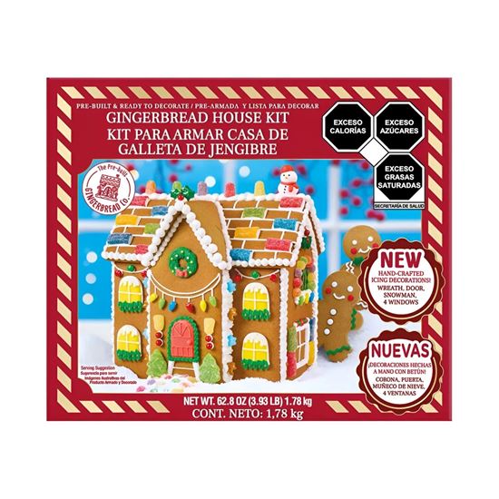 Imagen de Kit para armar casa de galleta de jengibre The pre-built Gingerbread Co. 1.78 kg