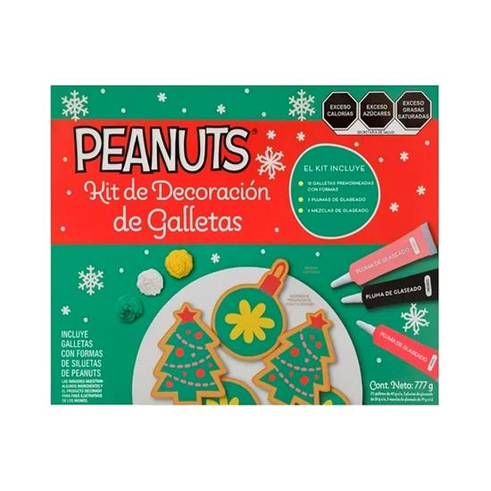 Imagen de Kit de decoración de galletas navideñas Peanuts 18 pzas (777g)