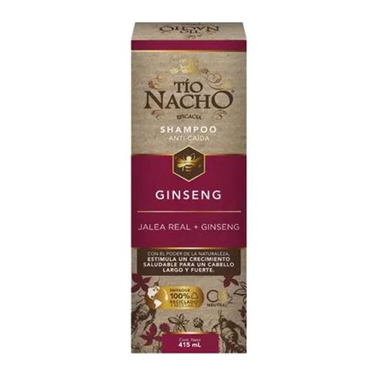 Imagen de Shampoo anti-caída con jalea real + ginseng Tío Nacho Ginseng 415ml