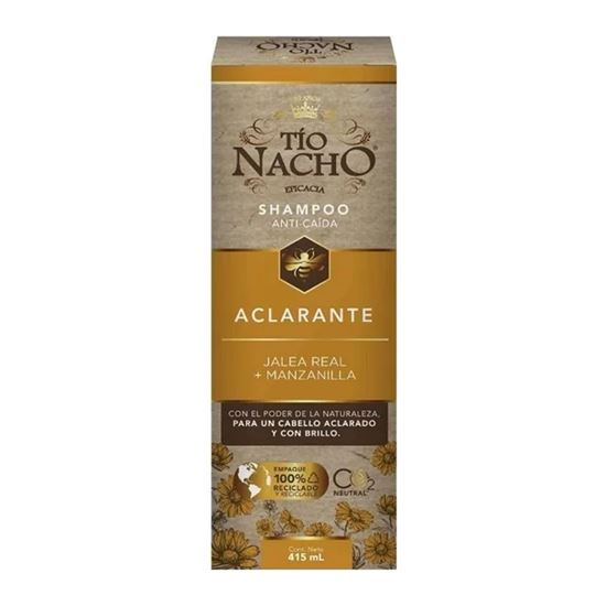 Imagen de Shampoo anti-caída con jalea real + manzanilla Tío Nacho Aclarante 415ml
