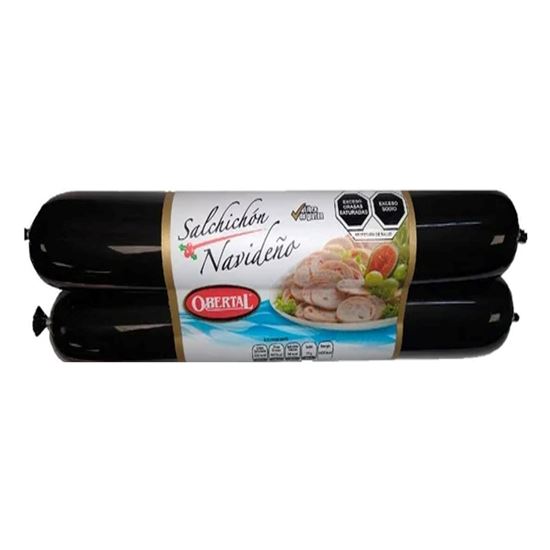 Imagen de Salchichón navideño Obertal 2 pack de 500g c/u (1kg)