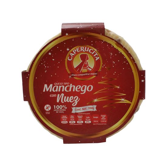 Imagen de Queso manchego con nuez Caperucita 700g